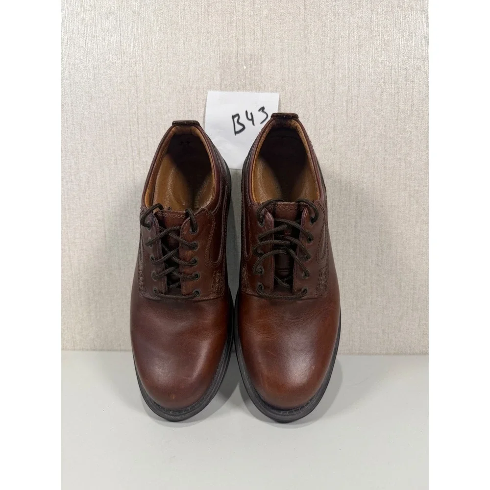 Dunham Mens by Rockport Oxford Brown Lace‎ Up Shoes Size 8.5 D